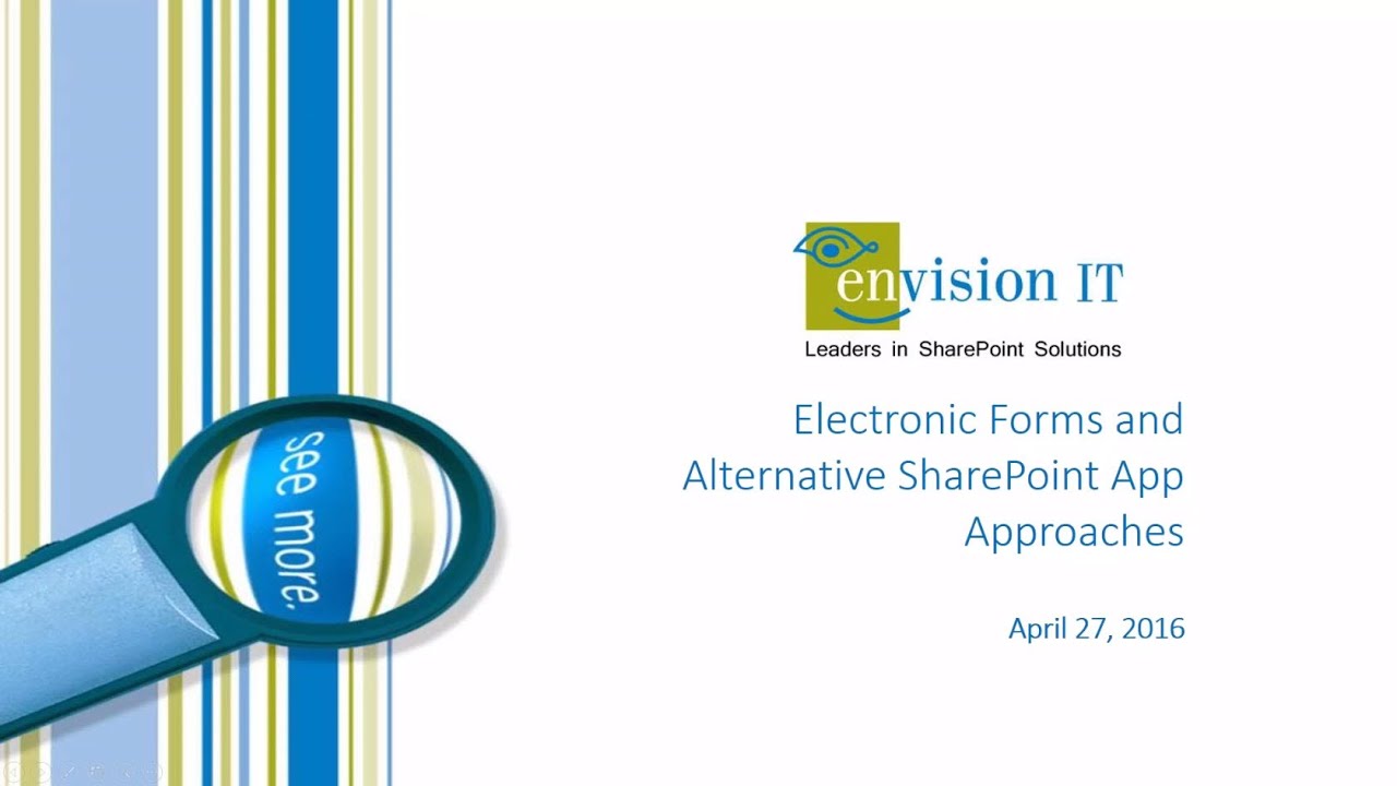 Electronic Forms and Alternative SharePoint App Approaches - YouTube