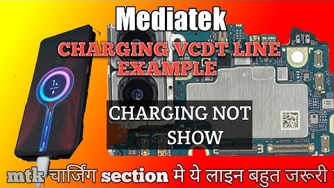 MediaTek Mobile Charging Section VCDT Or VCDT LDO Line Example || Mobile Repairing