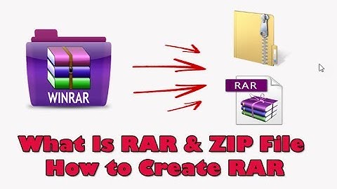What is RAR & ZIP File ? How to Create and Open ZIP, RAR File Format