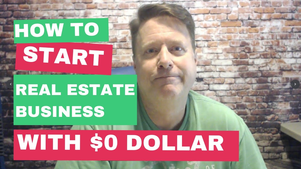 How to start real estate business with 0 dollar YouTube