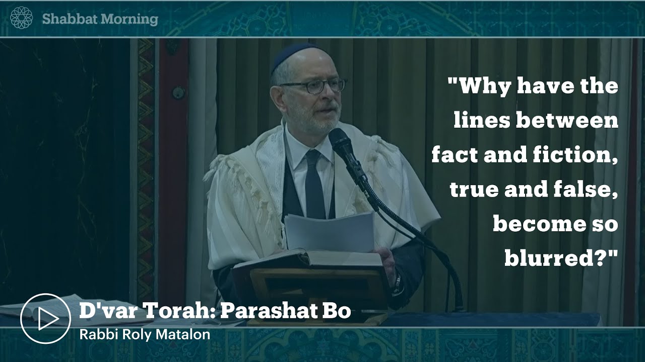 Rabbi Roly Matalon: On blurred lines between fact and fiction,  authoritarianism, and Pharaoh's heart - YouTube