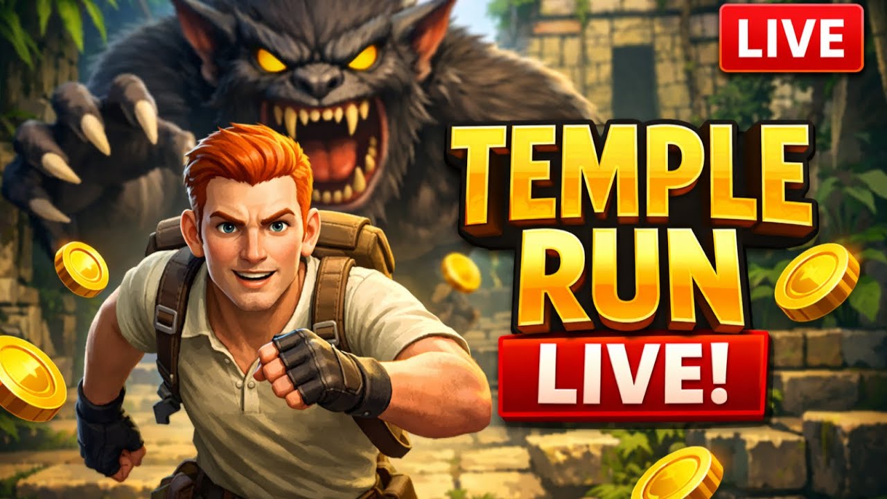 TEMPLE RUN LIVE 🔴 | Non-Stop Running Challenge! 