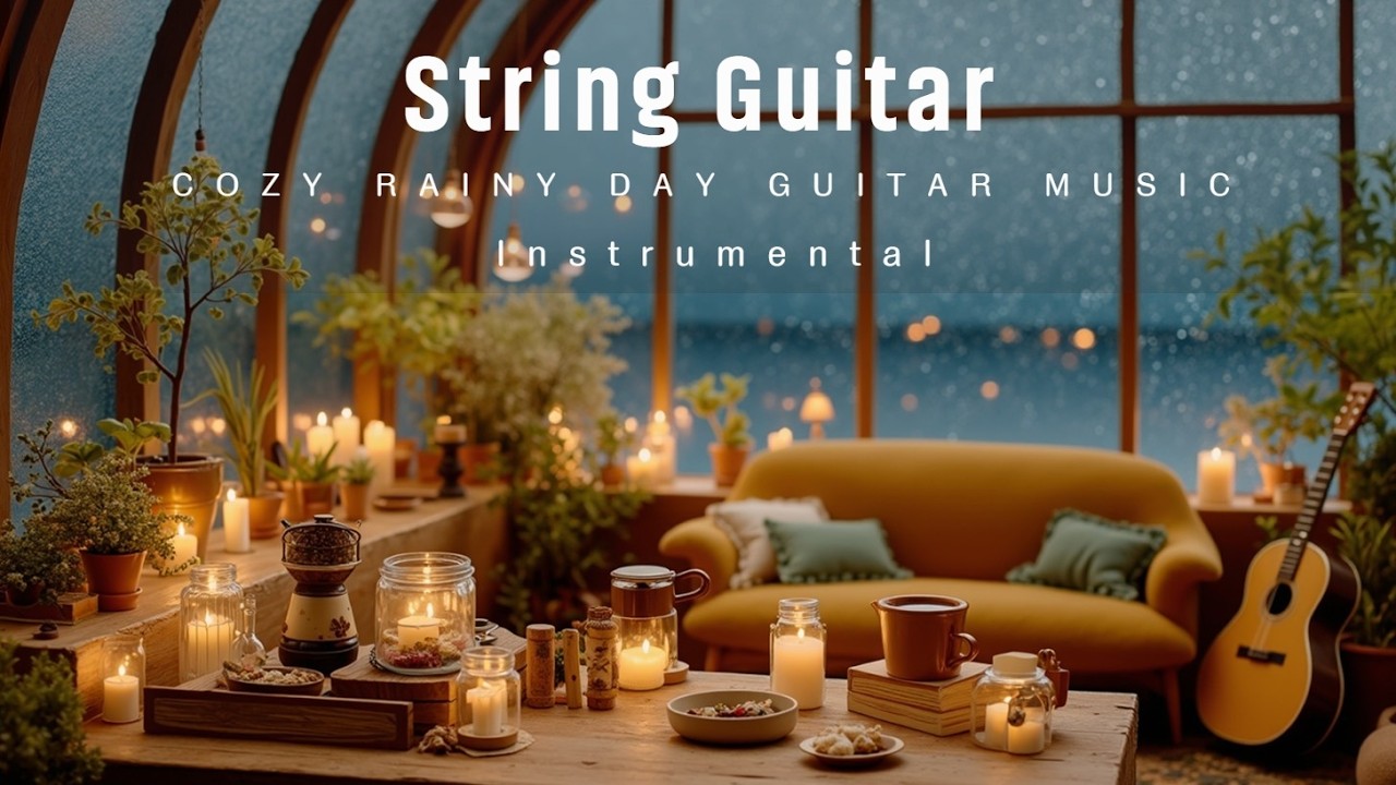 Спокойная гитара утром | Расслабляющая музыка дождя и мягкие акустические мелодии