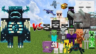 WARDEN vs ALL MOBS | Minecraft Mob Battle