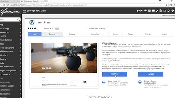 Installation of Wordpress using cPanel and Softaculous Apps Installer