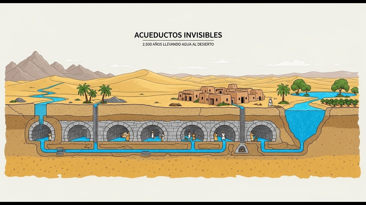 La red de acueductos invisibles de 2.500 años que llevaba agua al desierto y fue olvidada