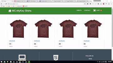 Displaying products|Image Validation| Fixes: Ecommerce website in laravel 5.3 #4