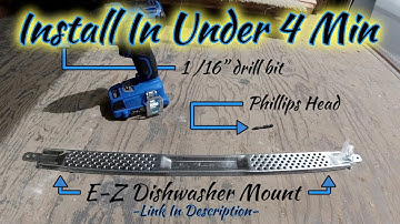 How to Mount A Dishwasher to Granite (In Under 4 Min)