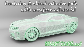 Maya Tutorial- How To Render Ambient Occlusion and wireframes using mental ray