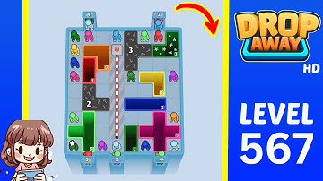 Drop Away Level 567 Solution Walkthrough