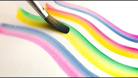 Watercolor Techniques | Brush Gradient Strokes Tutorial