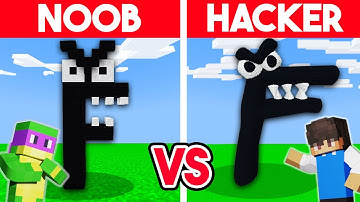 NOOB vs HACKER: I CHEATED In an ALPHABET LORE Build Challenge (Letter F)