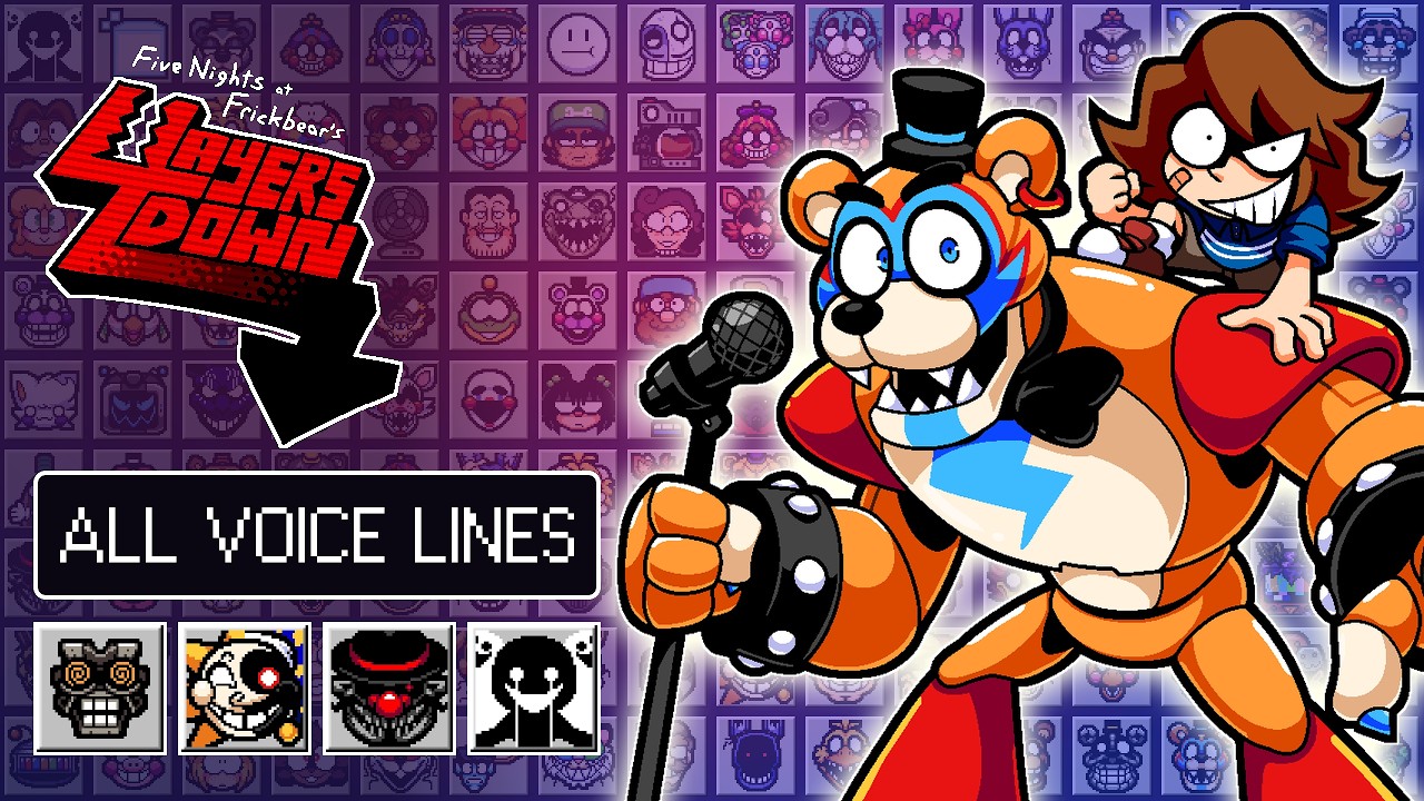 FIVE NIGHTS AT FRICKBEAR'S 3 - ALL 1,806 Voice Lines + Gallery Extras (Four Layers Down)