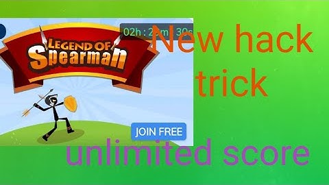 HOW to hack Mx player legand spearman game!! today new hack trick unlimited score !!