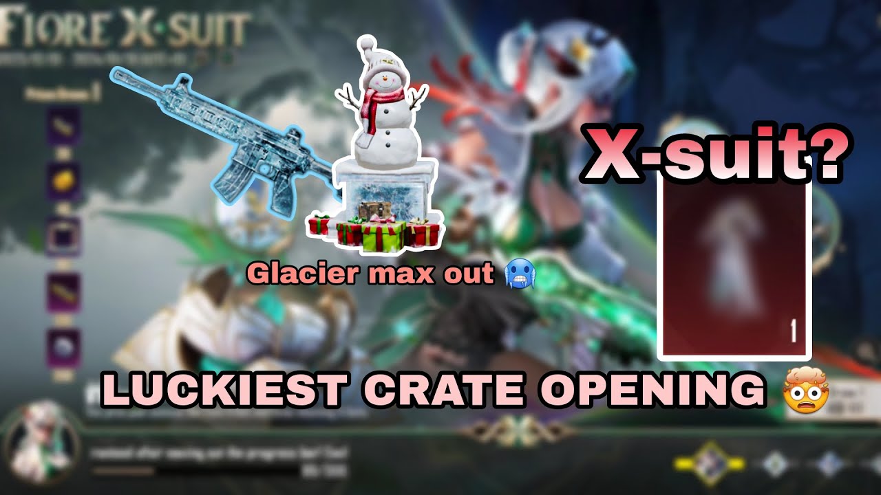 LUCKIEST CRATE OPENING EVER | PUBG NEW FIORE X SUIT CRATE OPENING | GLACIER M416 MAX OUT