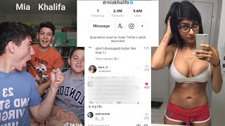 MIA KHALIFA commented on MY viral TIKTOK video