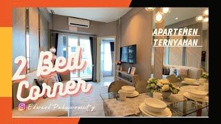 Apartemen Terbaik di Harga 1M an Full Furnished type 2Bedroom corner Double view