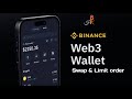 Binance web3 wallet: How to swap tokens (DEGENS) & set limit order on DEX