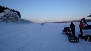 Iditarod 2017 -  Planes Arriving at Ruby, AK