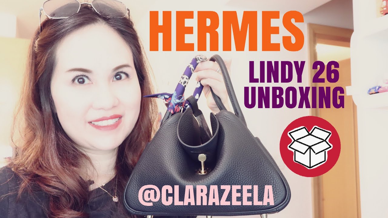 Hermes Unboxing 🦄🦄 Dream Bag Lindy 26, what fits