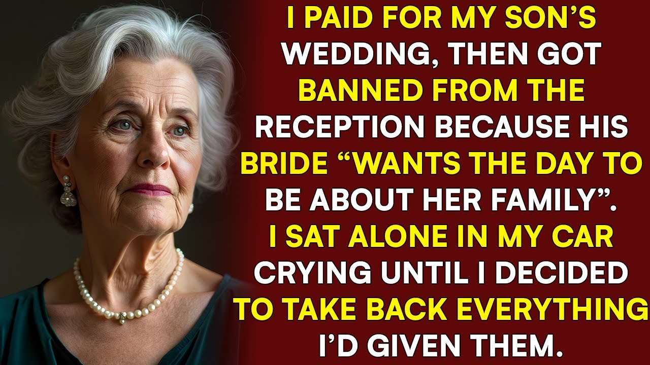 I Paid For My Son’s Wedding, Then Got Banned From The Reception. They Thought I’d Stay Quiet But...