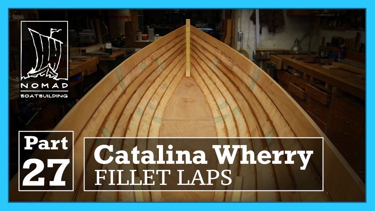 ⁣Building the Catalina Wherry - Part 27 - Filleting the laps