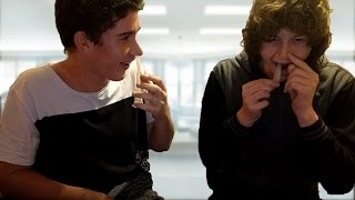 Snorting a Condom Challenge!!!