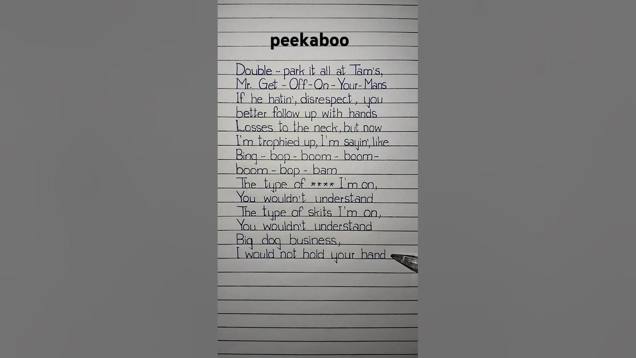 peekaboo lyrics Song by Kendrick Lamar #peekaboo #kendricklamar #lyrics peekaboo lyrics Song by Kendrick Lamar #peekaboo #kendricklamar #lyrics