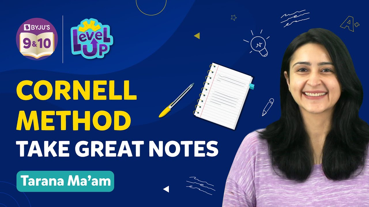 How to take Notes | Learn Cornell Method: A Way To Take Great Notes ...
