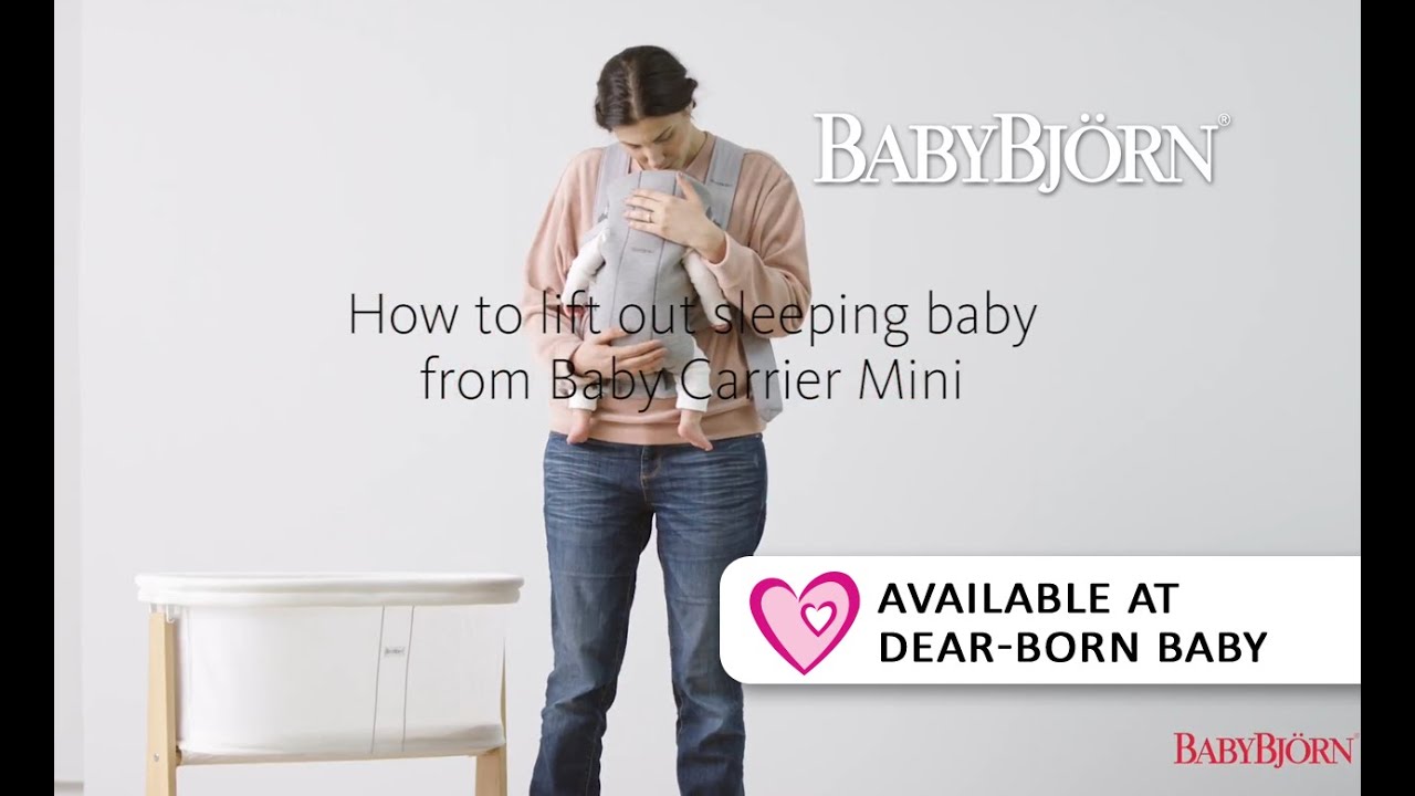 How to lift out sleeping baby from BABYBJÖRN Baby Carrier Mini [HowTo