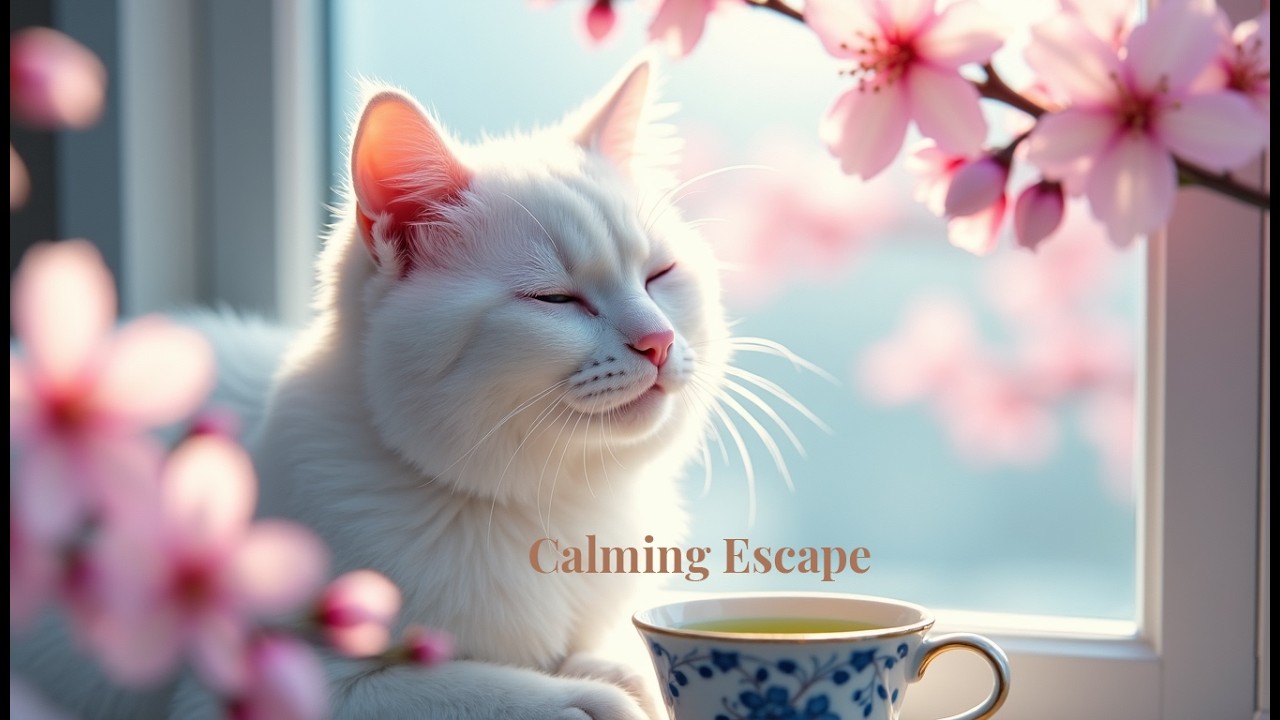 Anxiety Relief Spa Ambience | Peaceful Harp, Warm Piano & Gentle Nature Sounds