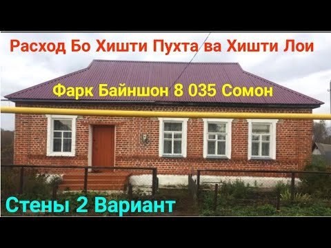 Расходи Хона бо Хишти Пухта ва Хишти Лои Фарк байни Якдигар