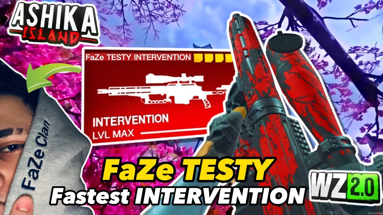 FaZe TESTY FASTEST INTERVENTION CLASS SETUP! SOLO FULL GAMEPLAY