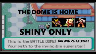 SHINY ONLY GOLD MEDAL? - POKEMON EMERALD - SHINY ONLY BATTLE DOME 100 WIN STREAK CHALLENGE