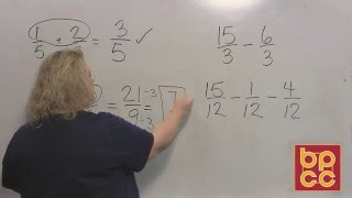 Math 097 Module 6.1 - Adding and Subtracting Like Fractions