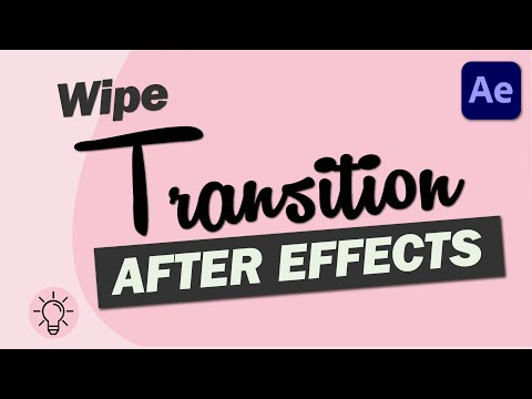 Wipe Transition After Effects | Transition Tutorial for Beginners in After Effects | Quick and Easy
