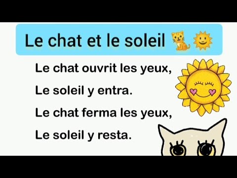 Poeme Le Chat Et Le Soleil Maurice Careme Coccinelle Cp Youtube