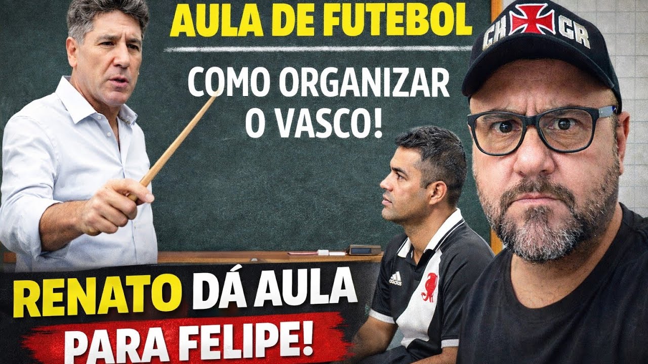 D. TÉCNICO FELIPE CONTINUARÁ HIERARQUICAMENTE ACIMA DO RENATO GAÚCHO! QUER PIADA MELHOR? VASCO!