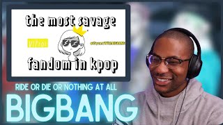 BIGBANG | VIP - The Most Savage Fandom in KPOP REACTION | Ride or Die or Nothing At All