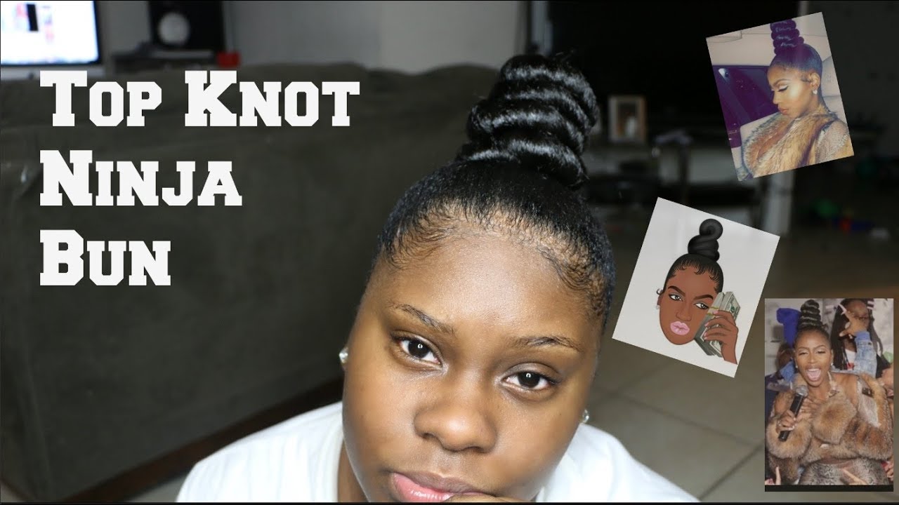Kash Doll Ninja Bun Top Knot With Braiding Hair Kgray