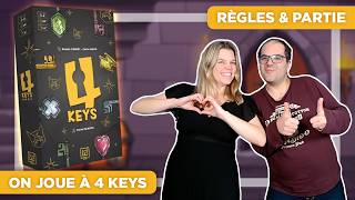 PLAYING 4 KEYS! Rules + Gameplay + Review | Grrre Games Board Game screenshot 5
