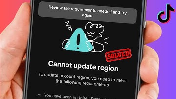 Cannot Update Region TikTok Problem / How to Change Region on TikTok 2024