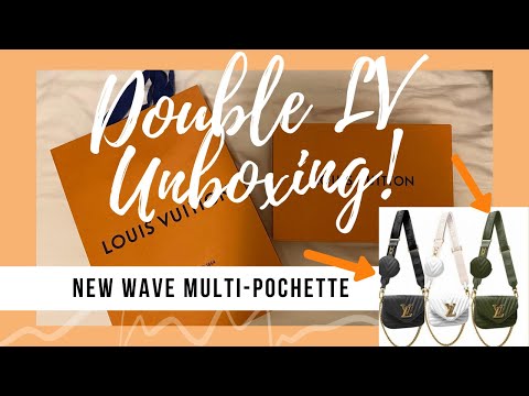 DOUBLE UNBOXING, LOUIS VUITTON NEW WAVE MULTI-POCHETTE, GREEN & BLACK