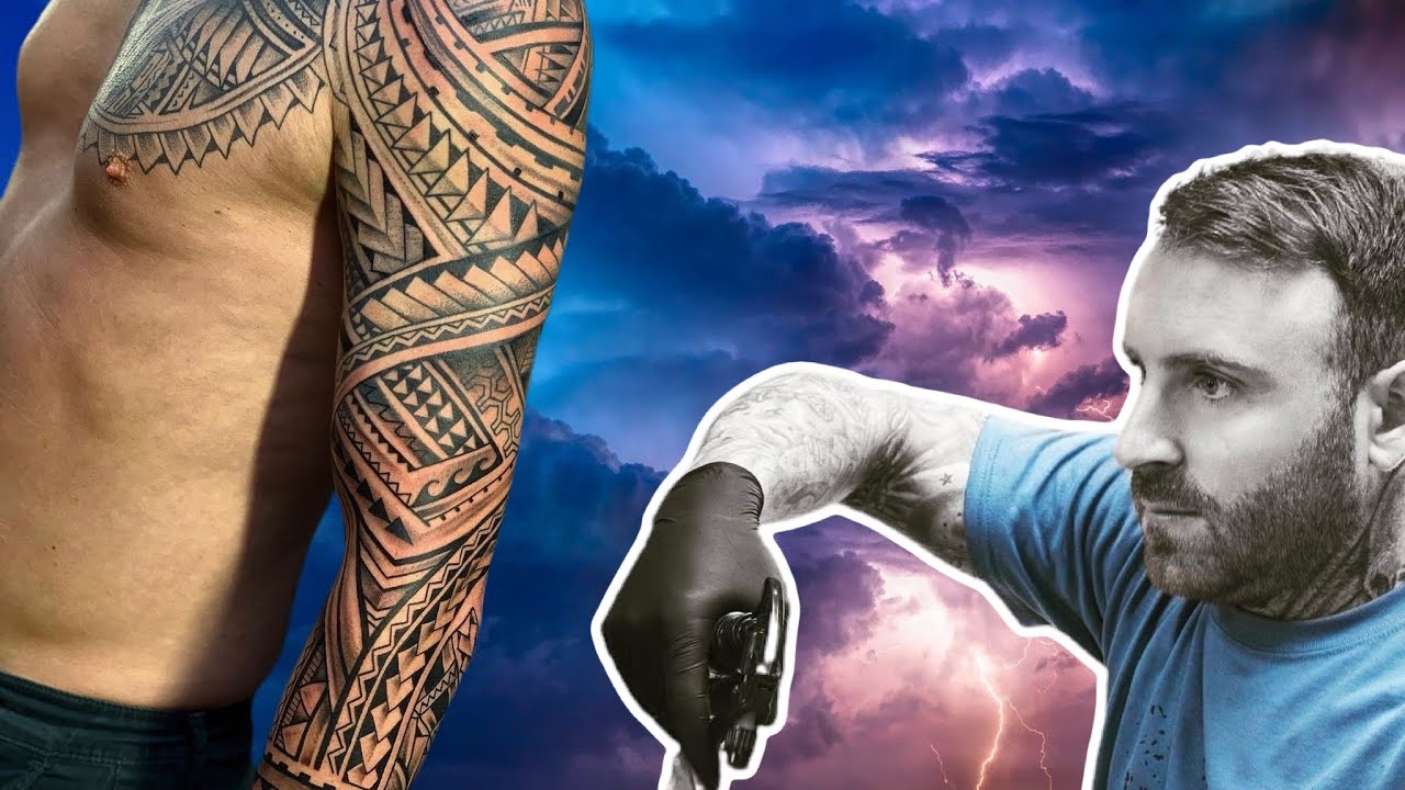 Sleeve tattoo Polynesian 