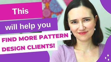 This will help you find more pattern design clients.