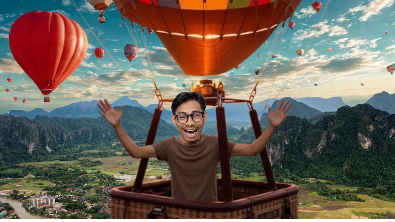 10 days in LAOs, Air Balloon Adventure, Hiking to Nam Xay viewpoint and eating great foods