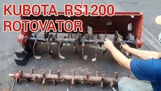 How to repair kubota RS1200 rotovator