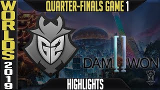 G2 vs DWG Highlights Game 1 | Worlds 2019 Quarter-finals | G2 Esports vs Damwon Gaming G1