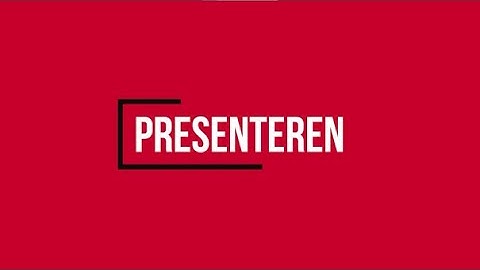 Kennisclip SustainABLE x AMX - Presenteren