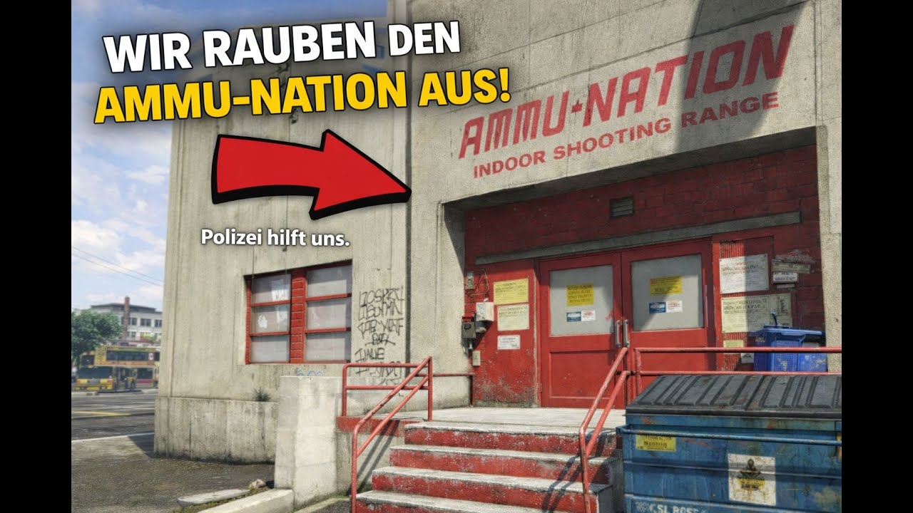 Polizei hilft uns beim überfall auf das Waffengeschäft 😱